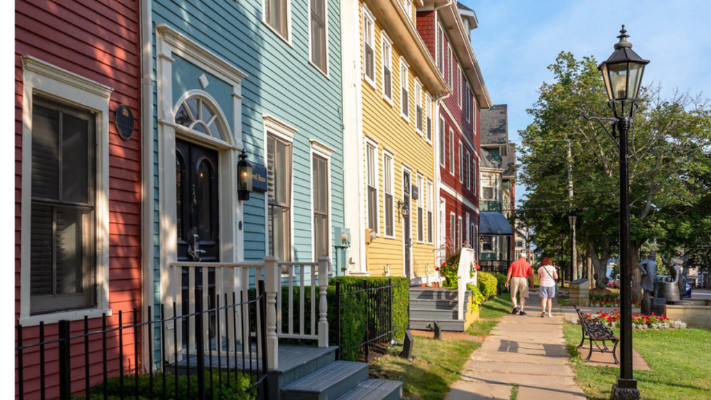 Sidewalk on Great George Street in Charlottetown